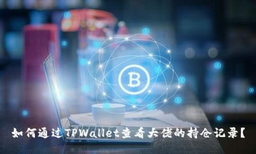 如何通过TPWallet查看大佬的持仓记录？